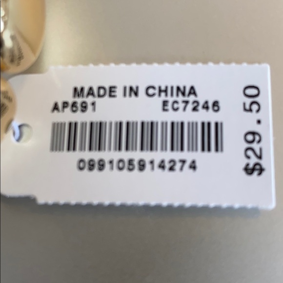 J. Crew Large bead stretch bracelet gold AP691 - Picture 3 of 3